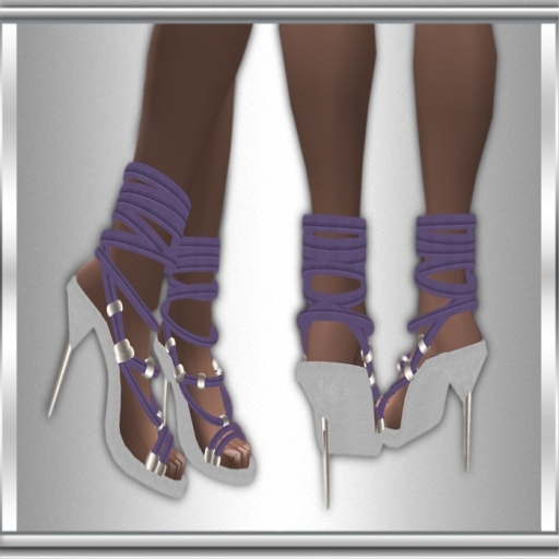 Alice Heels White/Light Purple