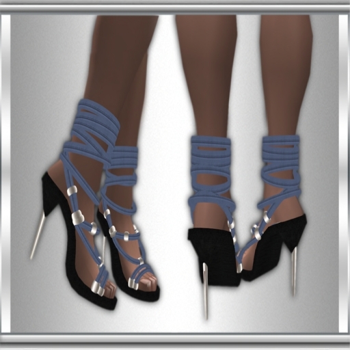 Alice Heels Black/Light Blue