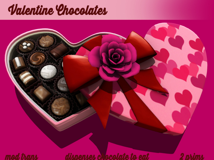 Valentine Box of Chocolates Hearts