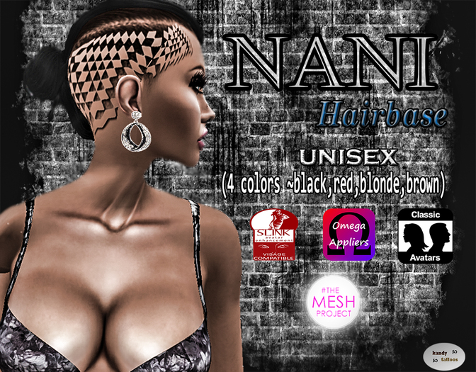 :Kandy Tattoos::Nani Hairbase::unisex