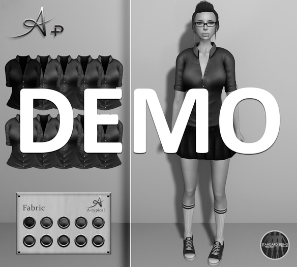 [demo] A+ Silk Buttoned Up Blouse
