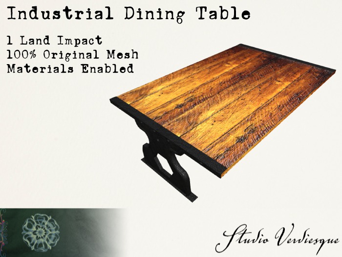 {sV} Industrial Dining Table