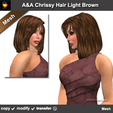 A&A Chrissy Hair Light Brown (Special Color). Medium length womens mesh hairstyle. Promo!