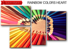 [SR] wall art Rainbow colors Heart