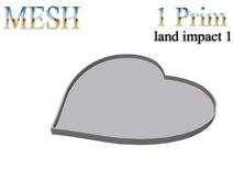 T-3D Creations [  Heart Tray ] Regular MESH - Full Perm -