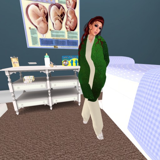 {ARADS} Lab Scrubs w/ Green Speckles