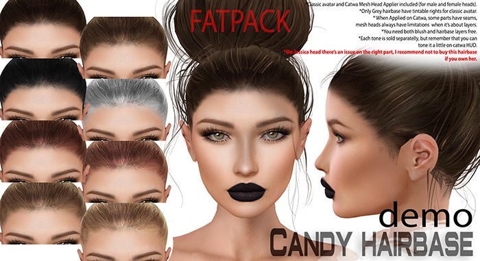 L'Etre - Candy Hairbase [Black]
