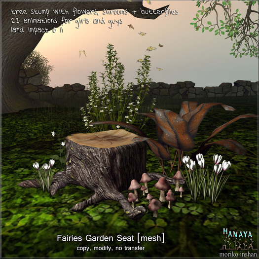 -Hanaya- Fairies Garden Seat [mesh]