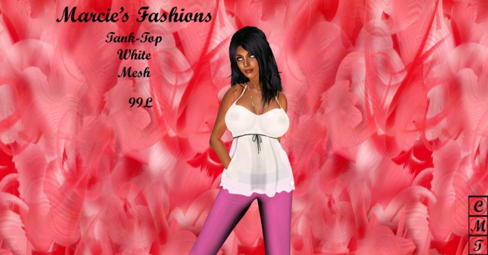 White Loose Fit Tanktop