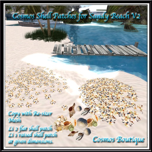 Cosmos Shell Patches for Sandy Beach V2 BOX