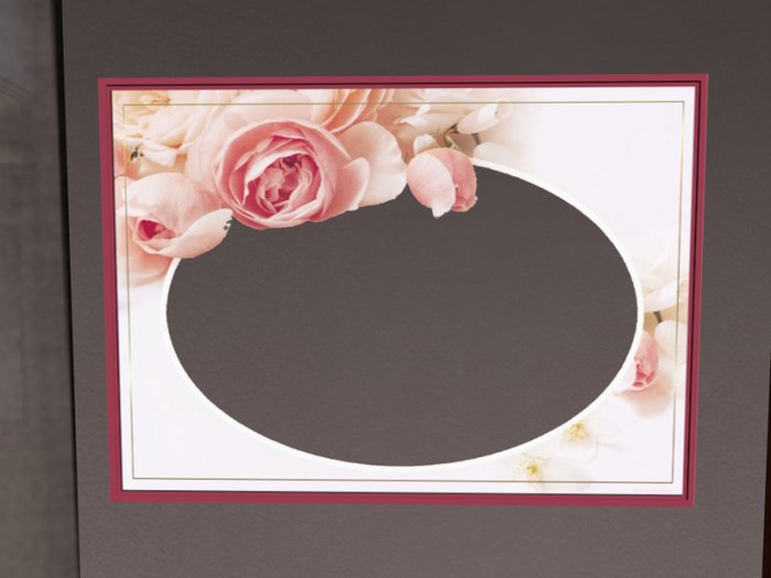 Vintage Love Roses Valentine Frame