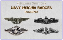 {Harcassle Supply Co.} Navy Badges - ENLISTED PACK