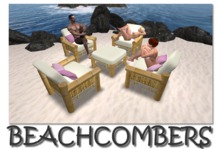 Beachcombers MESH Outdoor Chair Set - Bamboo - Color Change