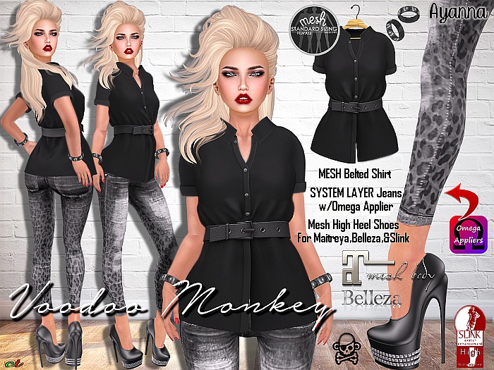 Wild At Heart - Complete Outfit ::VoodooMonkey::
