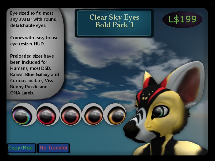 Clear Sky Eyes: Bold 1