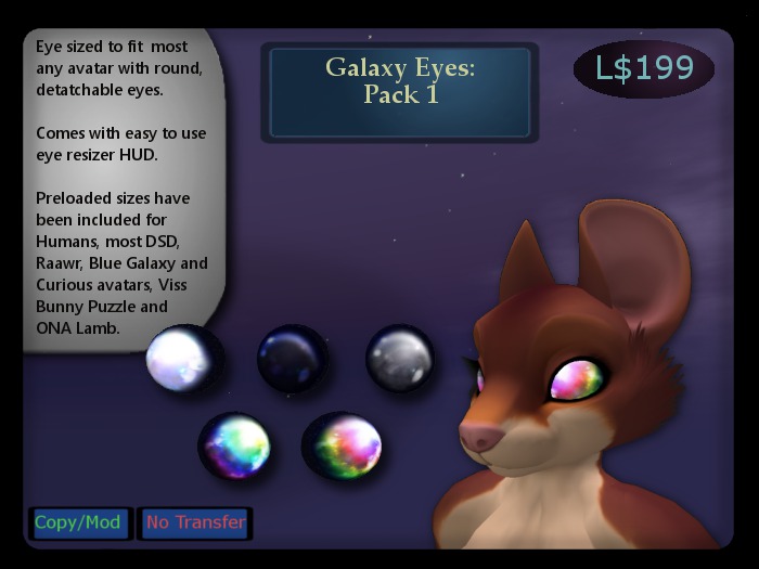 Galaxy Eyes, Pack 1