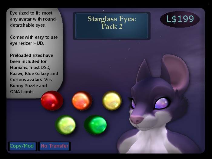 Starglass Eyes, Pack 2