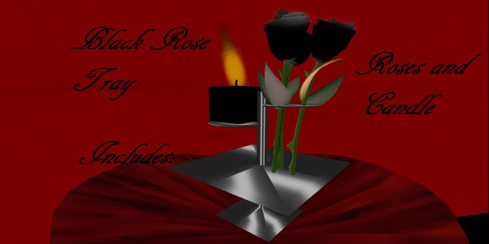 Black Rose Tray