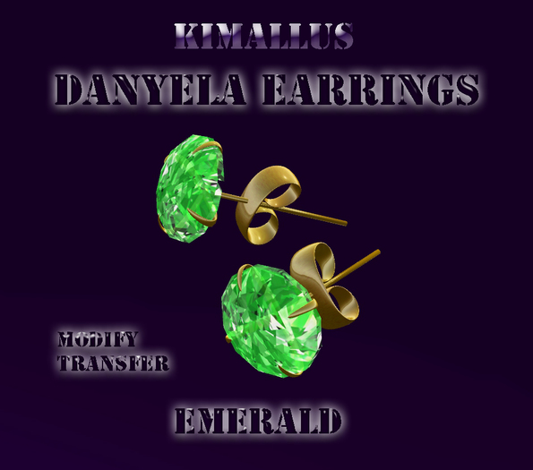 Danyela Earrings Emerald