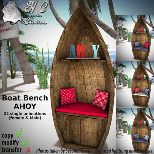 HCC Boat Bench AHOY BOX 
