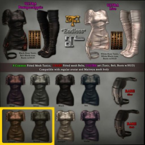 FDD * Endless* tunic copper and bronze