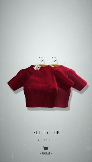 -Pixicat- Flirty Top (Red)