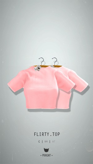 -Pixicat- Flirty Top (Pink)