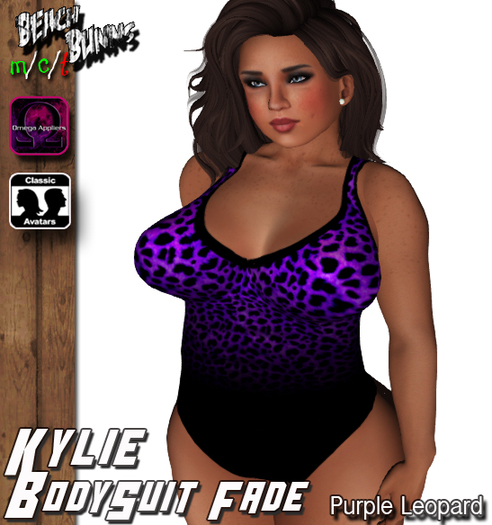 BB. Kylie BodySuit Fade (Purple Leopard)