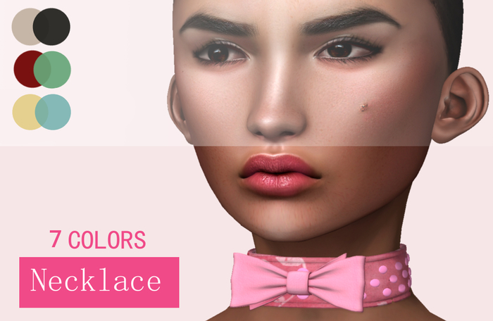 **Stylovely**Seet Bow Necklace in 7 Colors