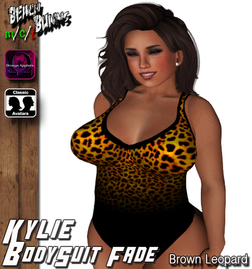 BB. Kylie BodySuit Fade (Purple Leopard)