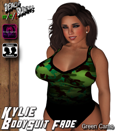 BB. Kylie BodySuit Fade (Green Camo)