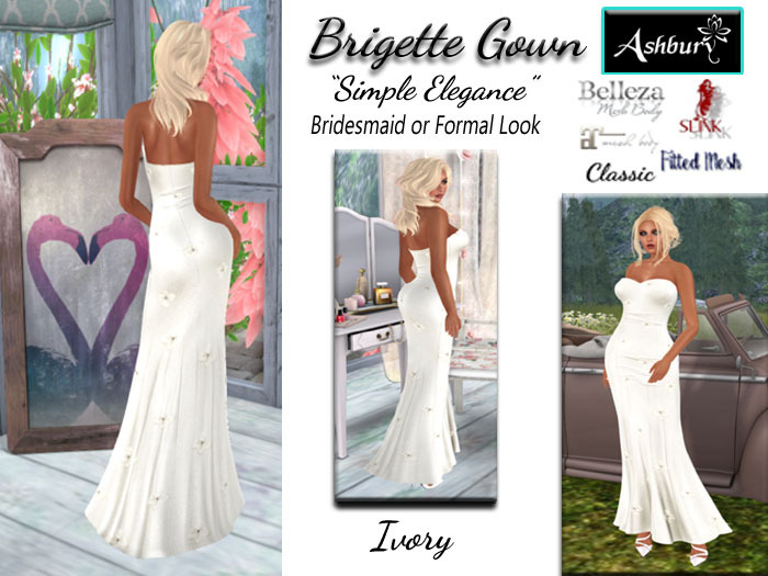 [ASHBURY] Brigette Gown-IVORY