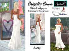 [ASHBURY] Brigette Gown-IVORY