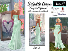[ASHBURY] Brigette Gown-MINT