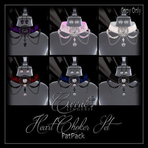 CB~Heart Choker Set FatPack
