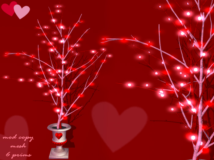 Valentine Pink Red Lighted Branches - mod/copy