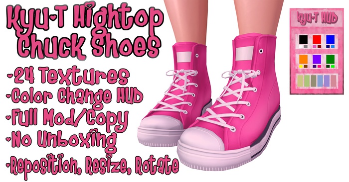 Kyu~T Hightop Chuck Shoes