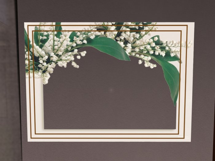 White Lily Love Frame