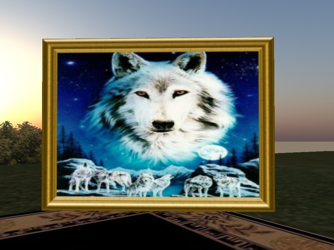 White Wolf Painting - Fantasy Collection