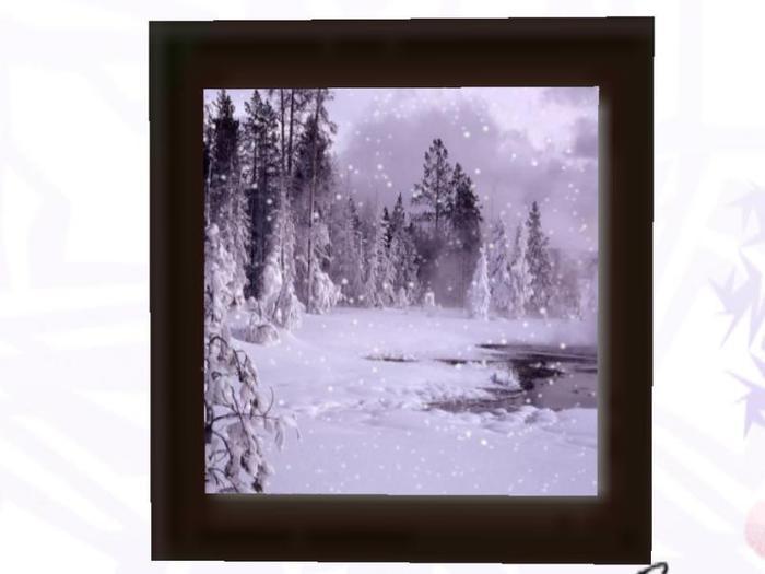 Winter Lake Framed Photo *Animated*