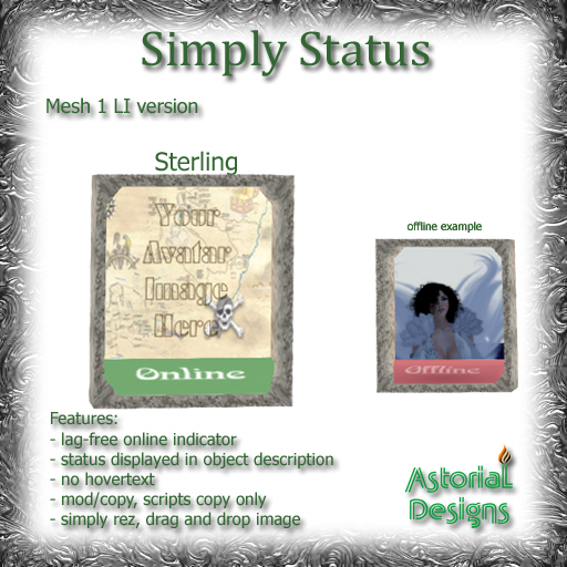 *AD* Simply Status - Mesh - Sterling