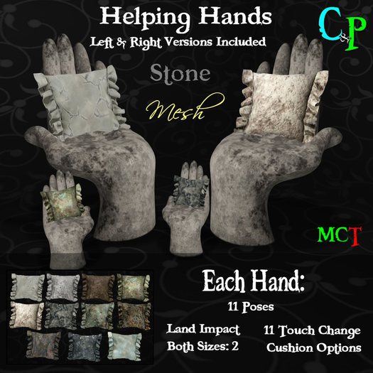 ~tc~ CP MESH Helping Hands - Stone [MC]
