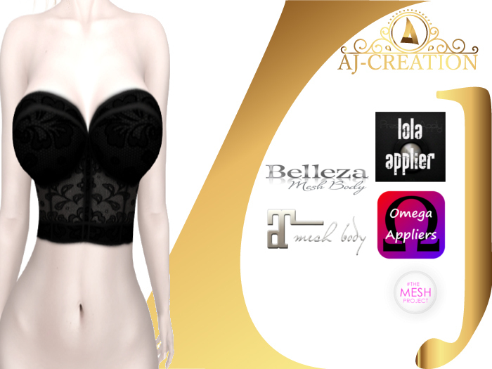 AJ - black tank top with lola aplier