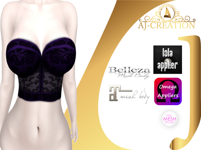 AJ - black tank top with lola aplier