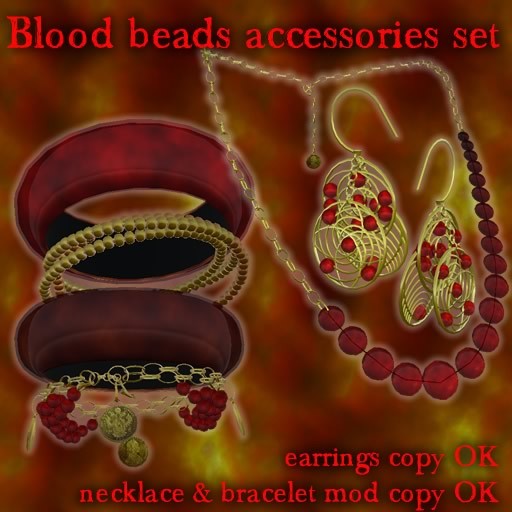 Blood beads accessories set