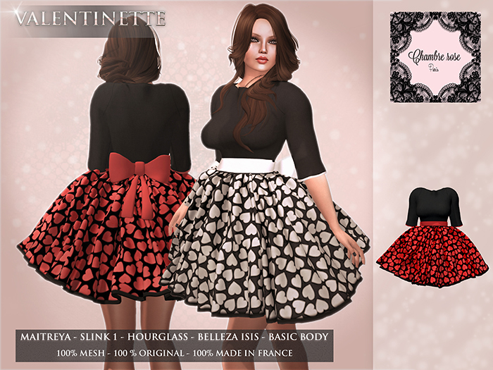 :-:Chambre Rose:-: Valentinette Rouge