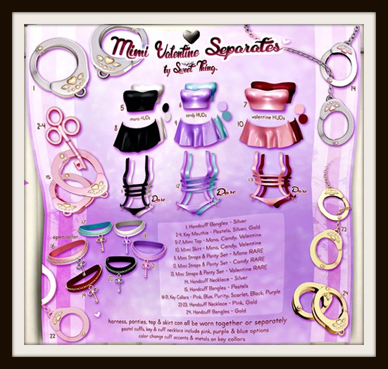 Sweet Thing. Key to My Heart Collar - Purple