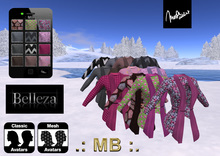 .: MB :. Cardigan with Belt and 12 Colors HUD ~ for Belleza
