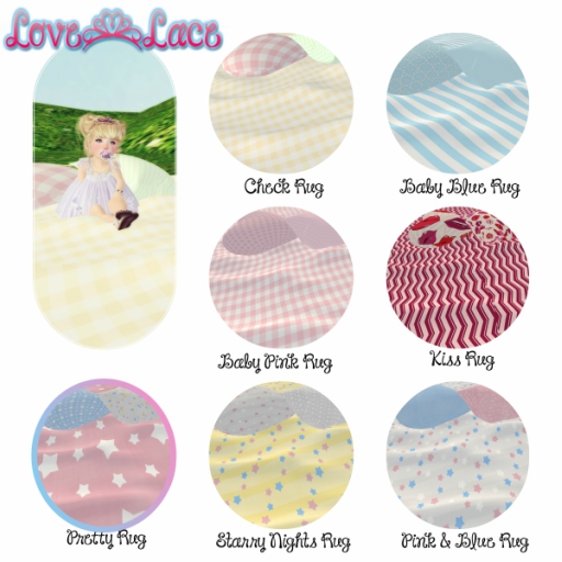 ::Love Lace:: Pretty Rug - 15 animations RUG