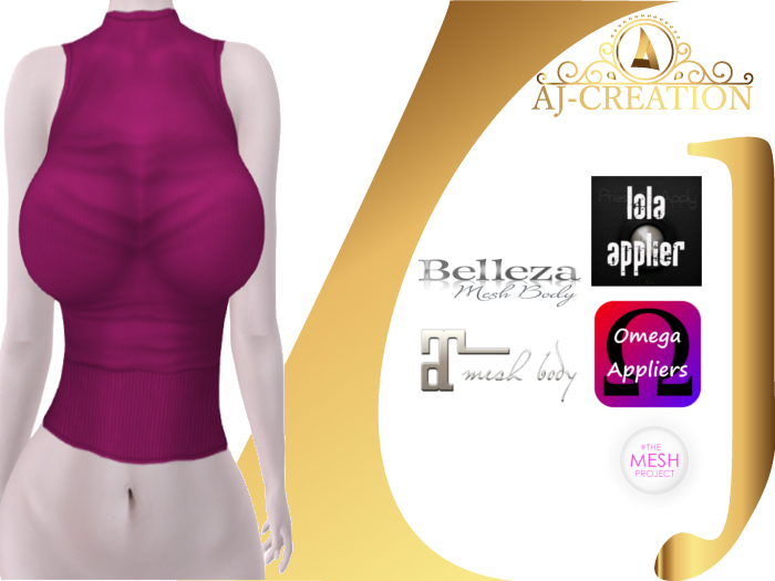 AJ - black tank top with lola aplier